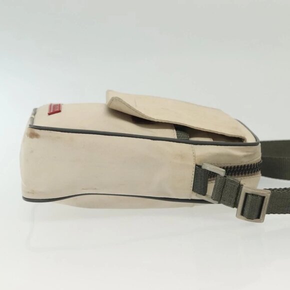 PRADA Sports Shoulder Bag Nylon White Silver Auth 138207 - Picture 6 of 16